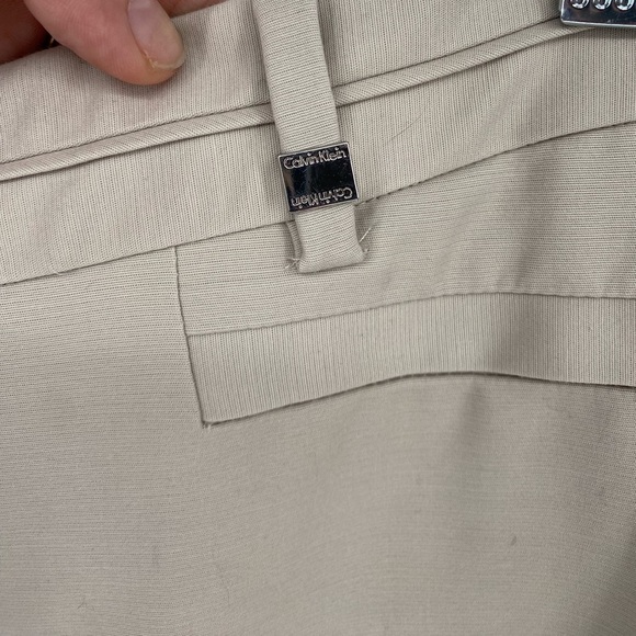 Calvin Klein women's tan straight leg dress pants 8 - Picture 3 of 8